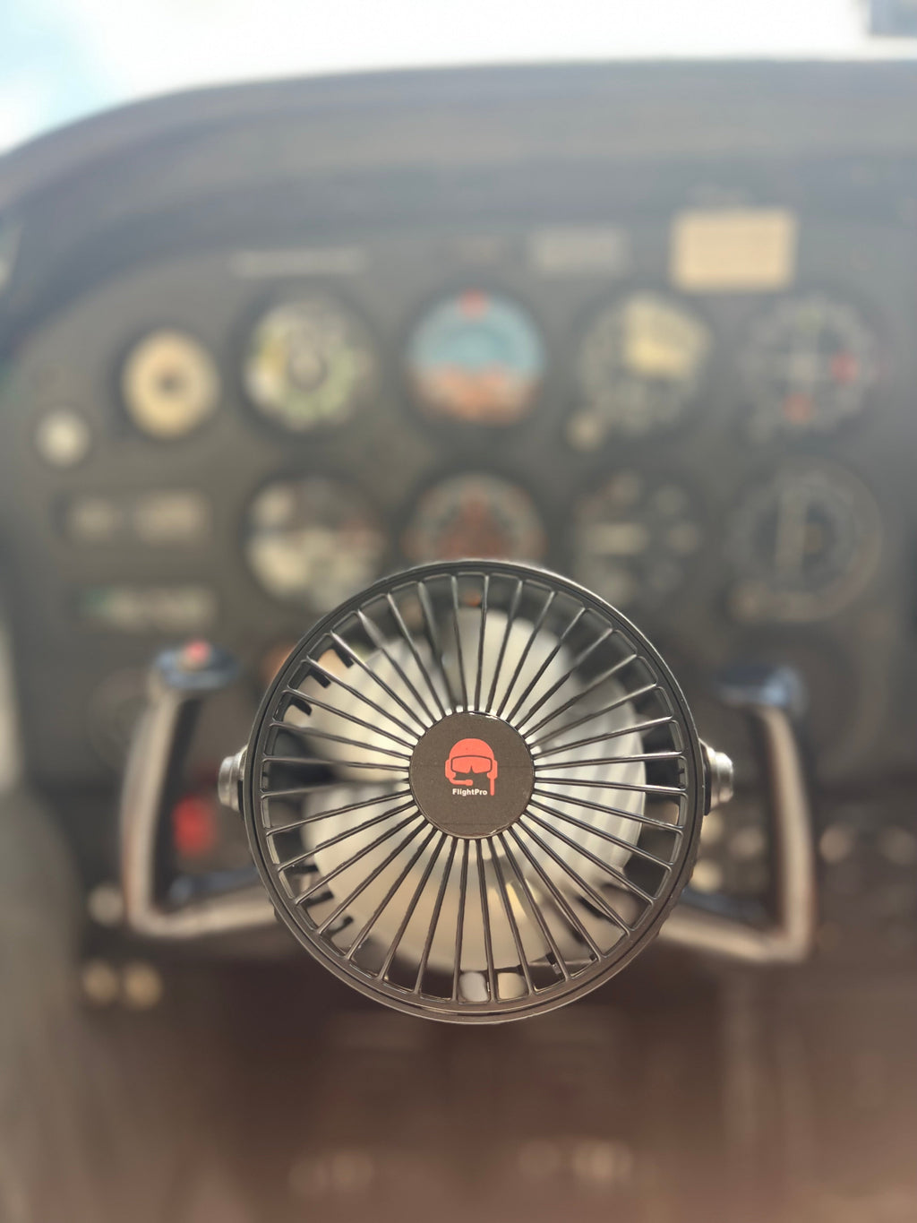 FlightPro CoolProp Yoke Mounted Fan | 3-Speed Portable Cockpit Cooling Fan