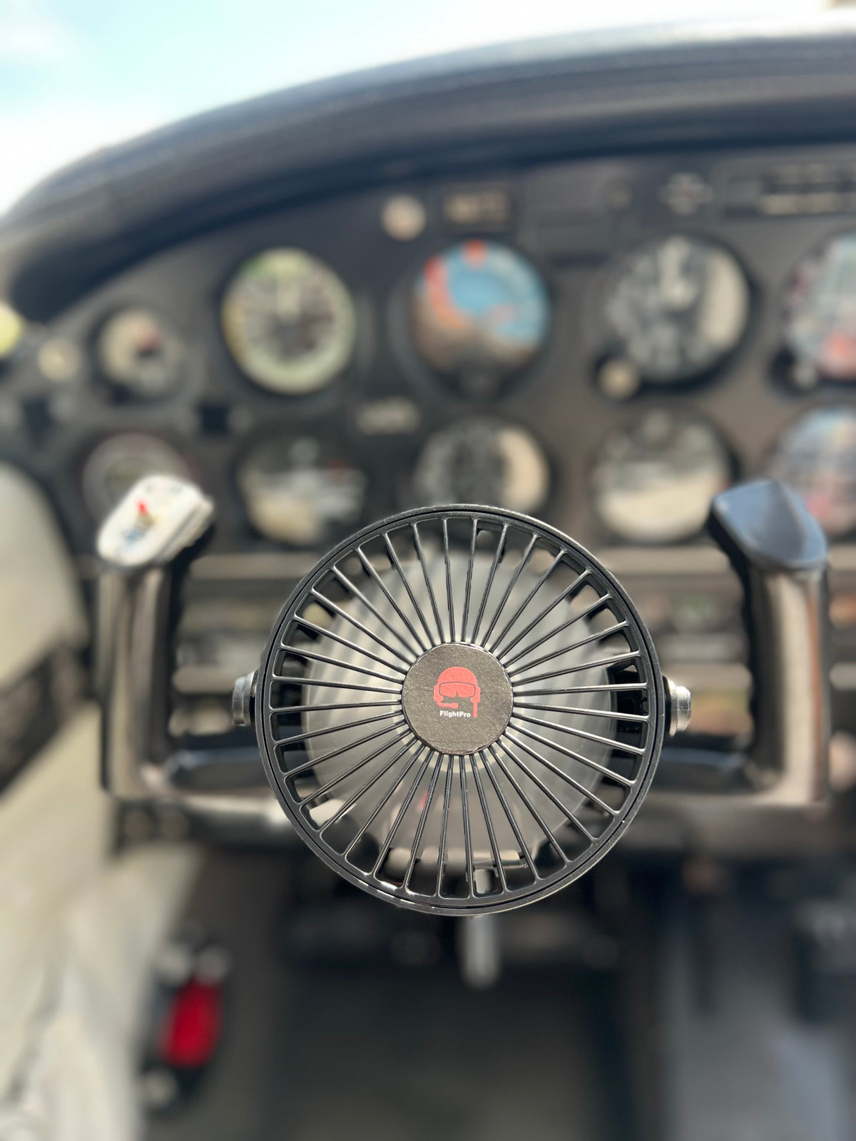 FlightPro CoolProp Yoke Mounted Fan | 3-Speed Portable Cockpit Cooling Fan