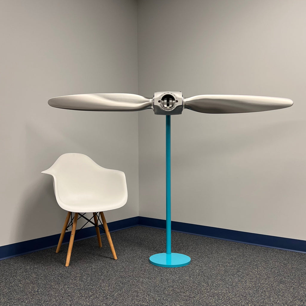 2-Bladed McCauley Cessna 70" Brushed Aluminum Airplane Propeller Wall Display