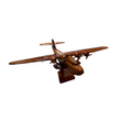 M-130 ( M130 ) China Cilpper Mahogany Wood Desktop Airplane Model