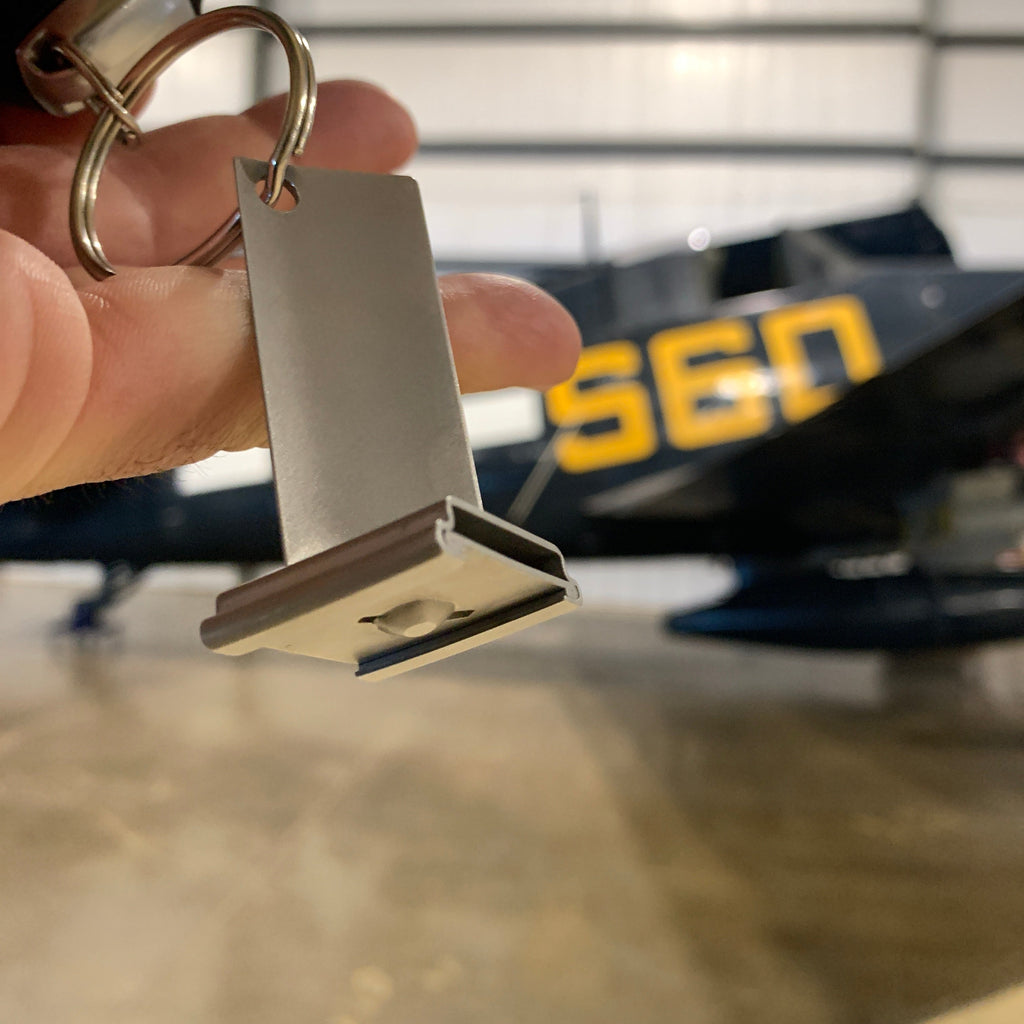 1950's USAF Air Force Sabre F-86F General Electric J47 Turbojet Stator Vane Blade Keychain