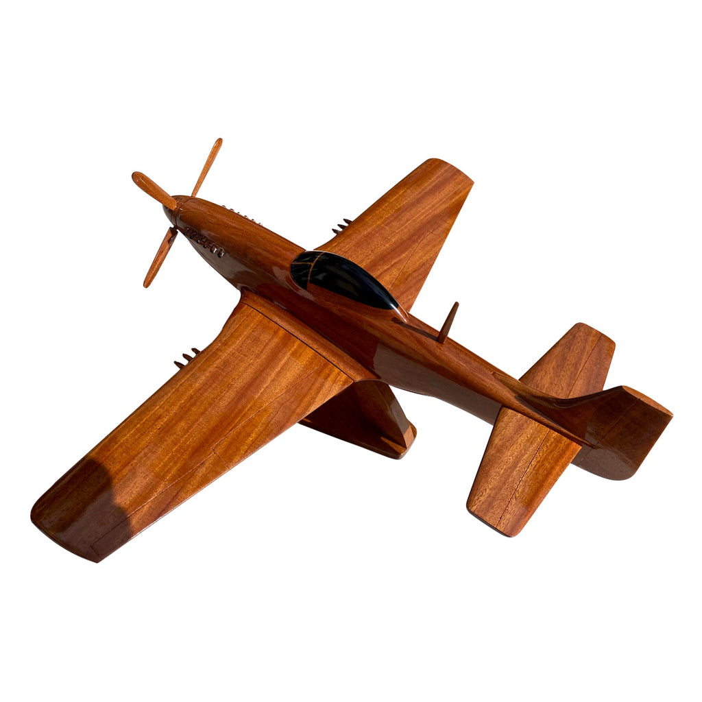 P-51 ( P51 ) Mustang Mahogany Wood Desktop Airplane Model