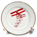 3dRose MacDonald Creative Studios – Aviation - Classic vintage aviation design for any aviator and pilot. - Plates
