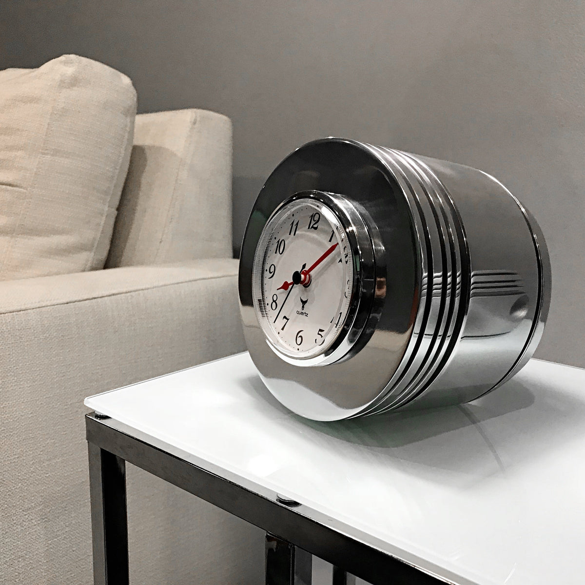 Pratt & Whitney R-2800 F4U Corsair Fighter Airplane Radial Engine Chrome Piston Clock