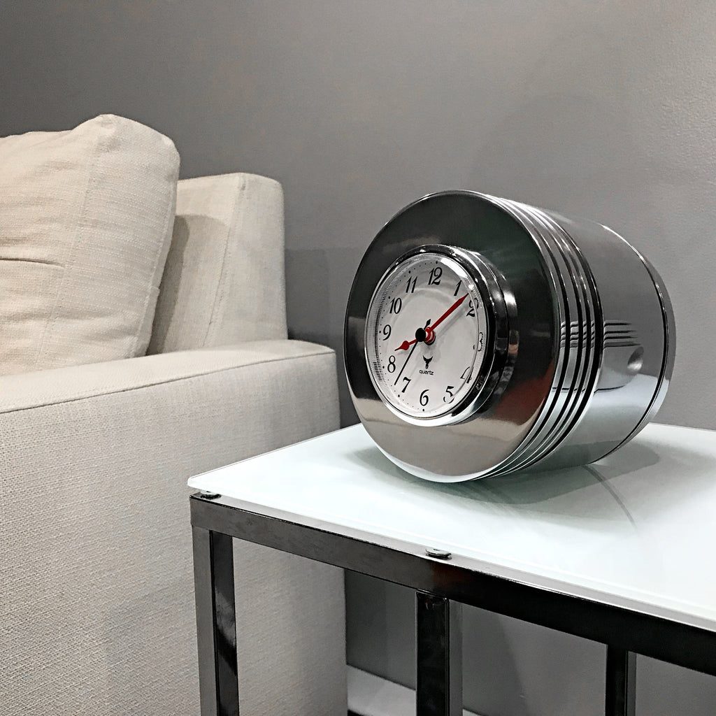 Pratt & Whitney R-2800 F4U Corsair Fighter Airplane Radial Engine Chrome Piston Clock