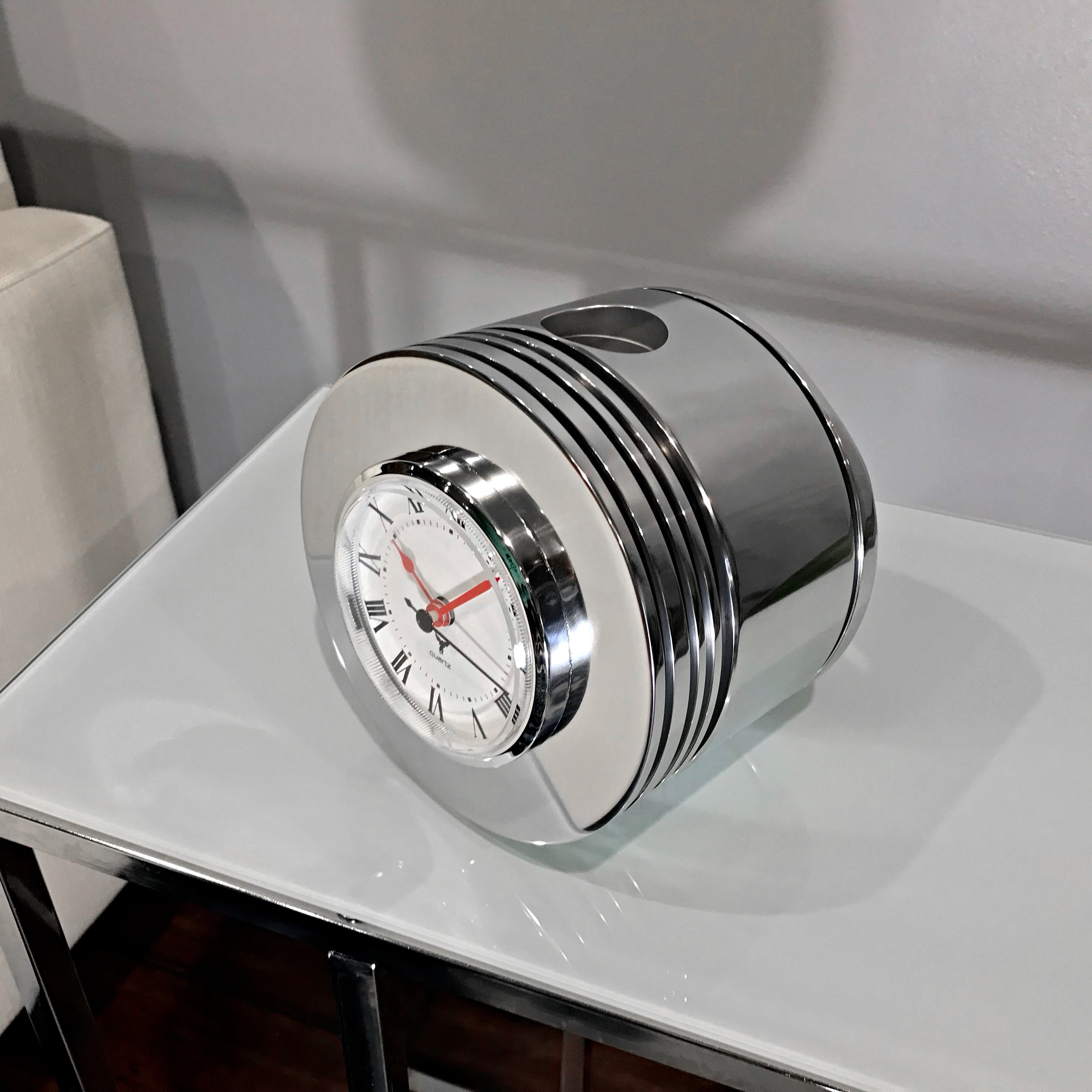 Pratt & Whitney R-2800 F4U Corsair Fighter Airplane Radial Engine Chrome Piston Clock