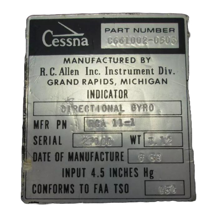Indicator, Directional Gyro – RCA11-01