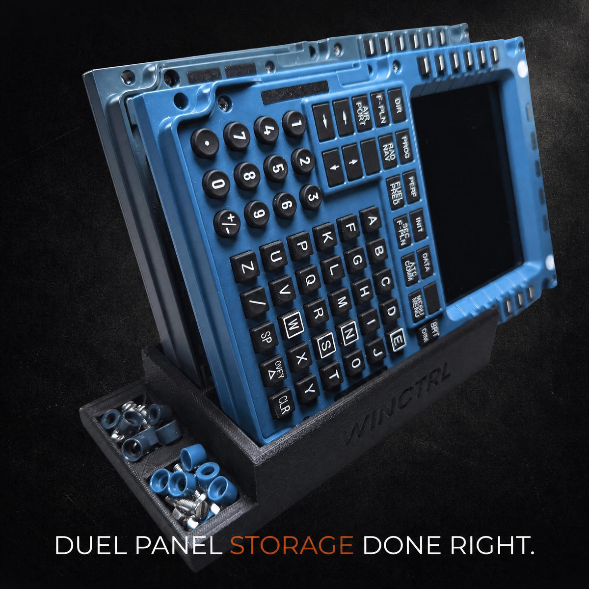 WinCtrl Dual Panel Desk Stand for MCDU & PFP