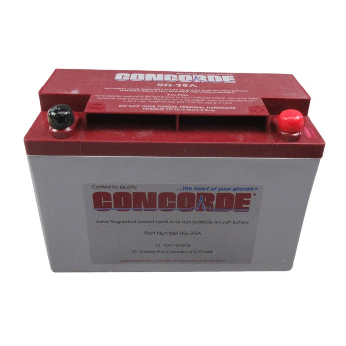 12-Volt Sealed Lead Acid Aircraft Battery – RG-35A