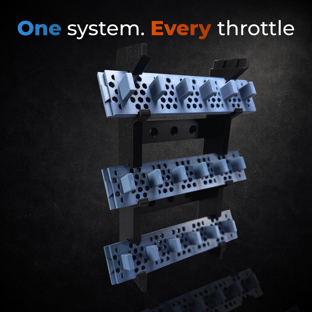 Honeycomb Modular Throttle Rack System Wall-Mounted or Desktop Lever Rack for MSFS & X-Plane