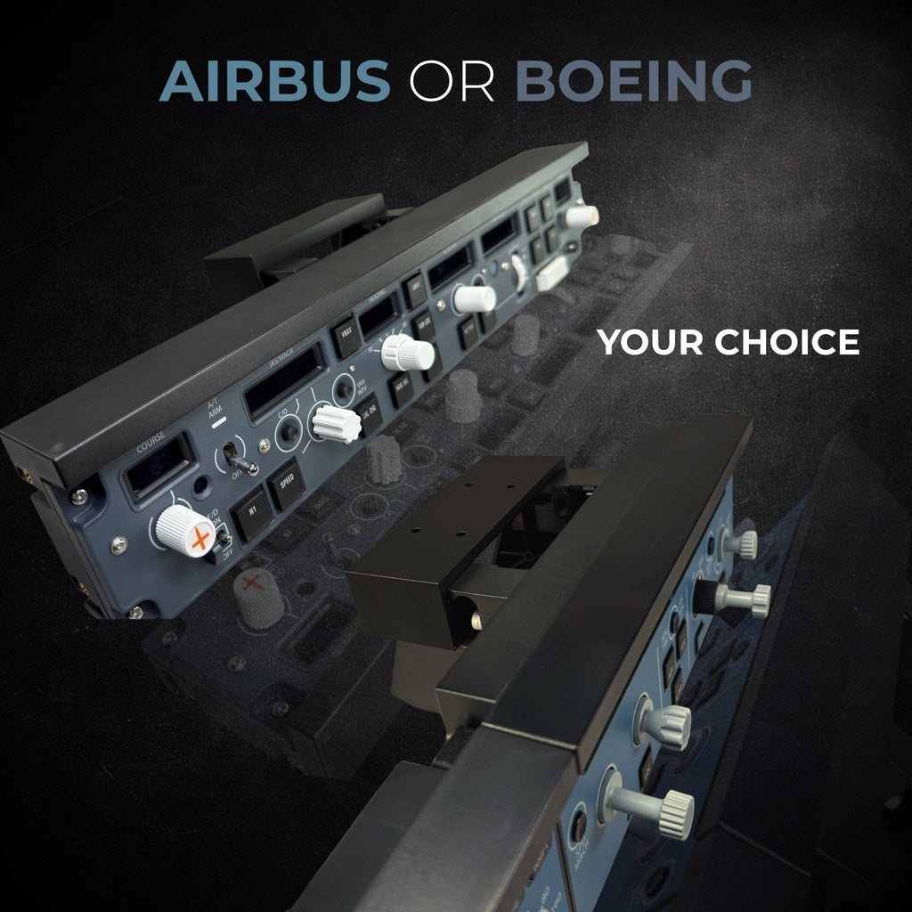 WinCtrl Under Desk Mount for Airbus FCU EFIS and Boeing MCP PAP FMS Panels