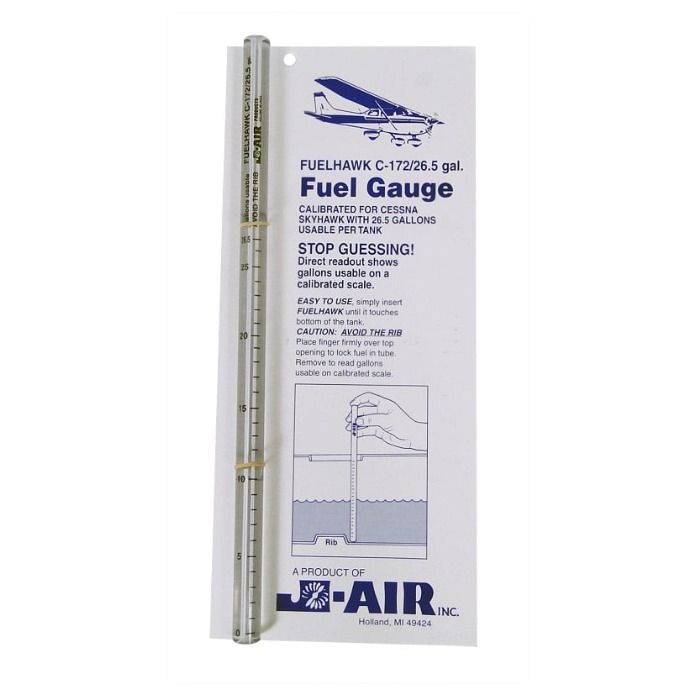 FuelHawk 26" Clear Plastic Universal Aircraft Fuel Tank – UNIV-26