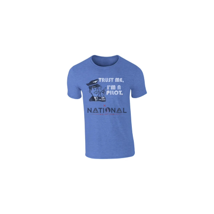 Trust ME I'M a Pilot Tshirt, Blue - 2XL – WLUS315-BLU-2XL