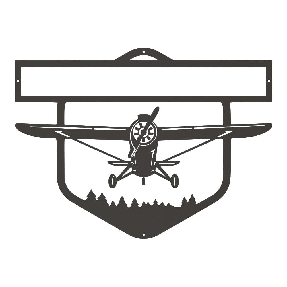 Airplane Monogram - Front View