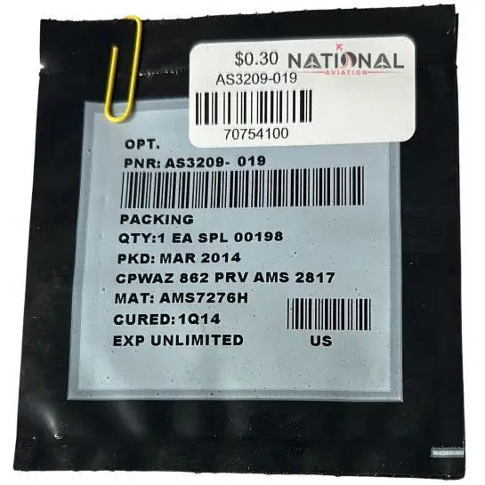 SAE Aerospace Standard O-RING – AS3209-019