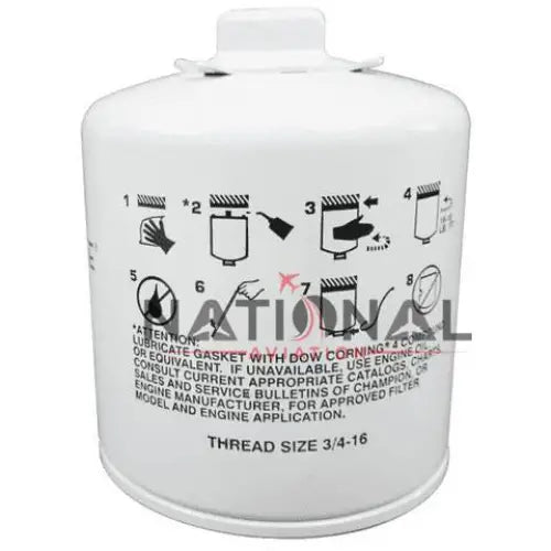 Champion Aircraft Oil Filter, 10 Micron – CH48114-1