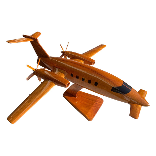 P-180 ( P180 ) Piaggio Mahogany wood Airplane model