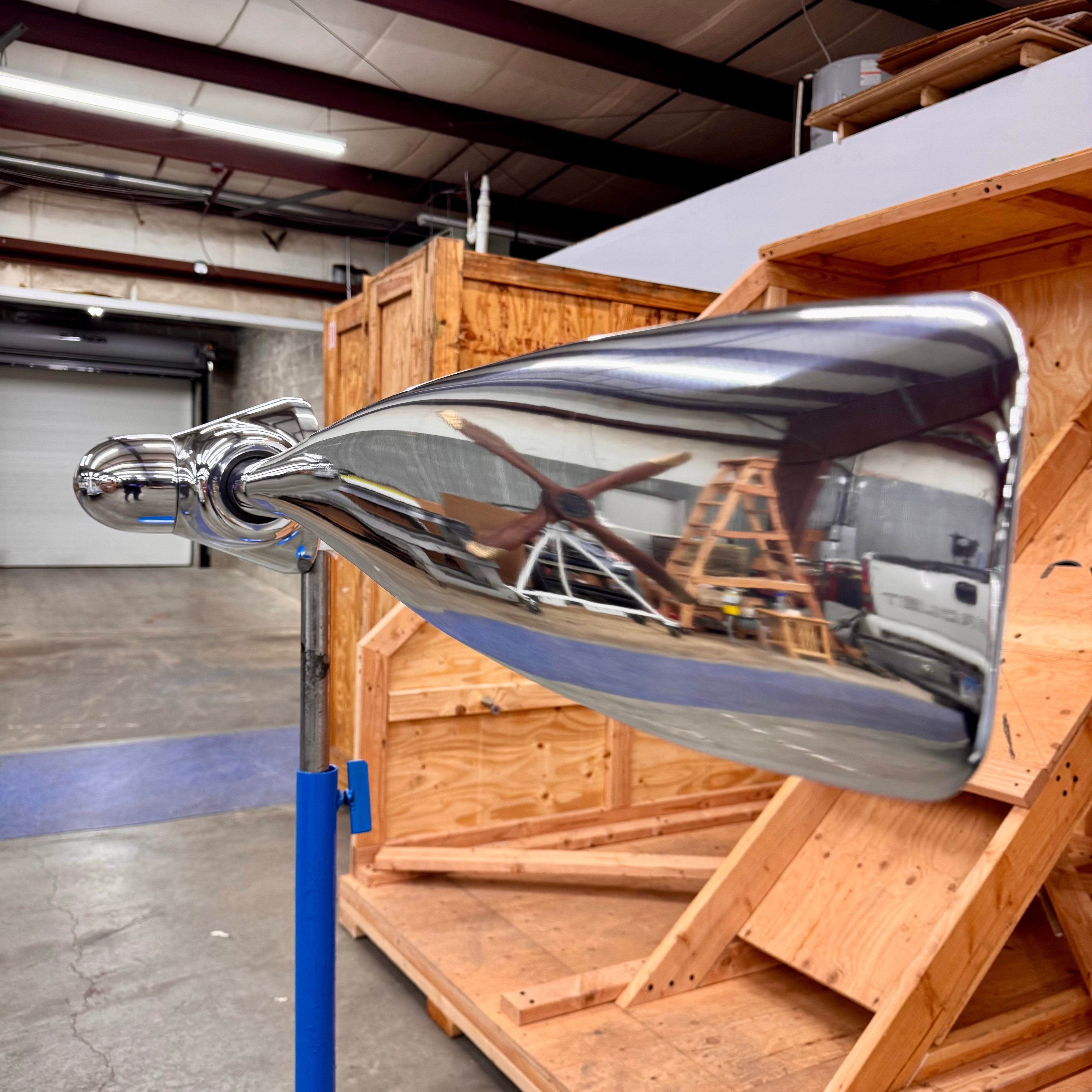 1950's Space Age 83" Experimental 2-Bladed Polished Helicopter Rotor Airplane Propeller