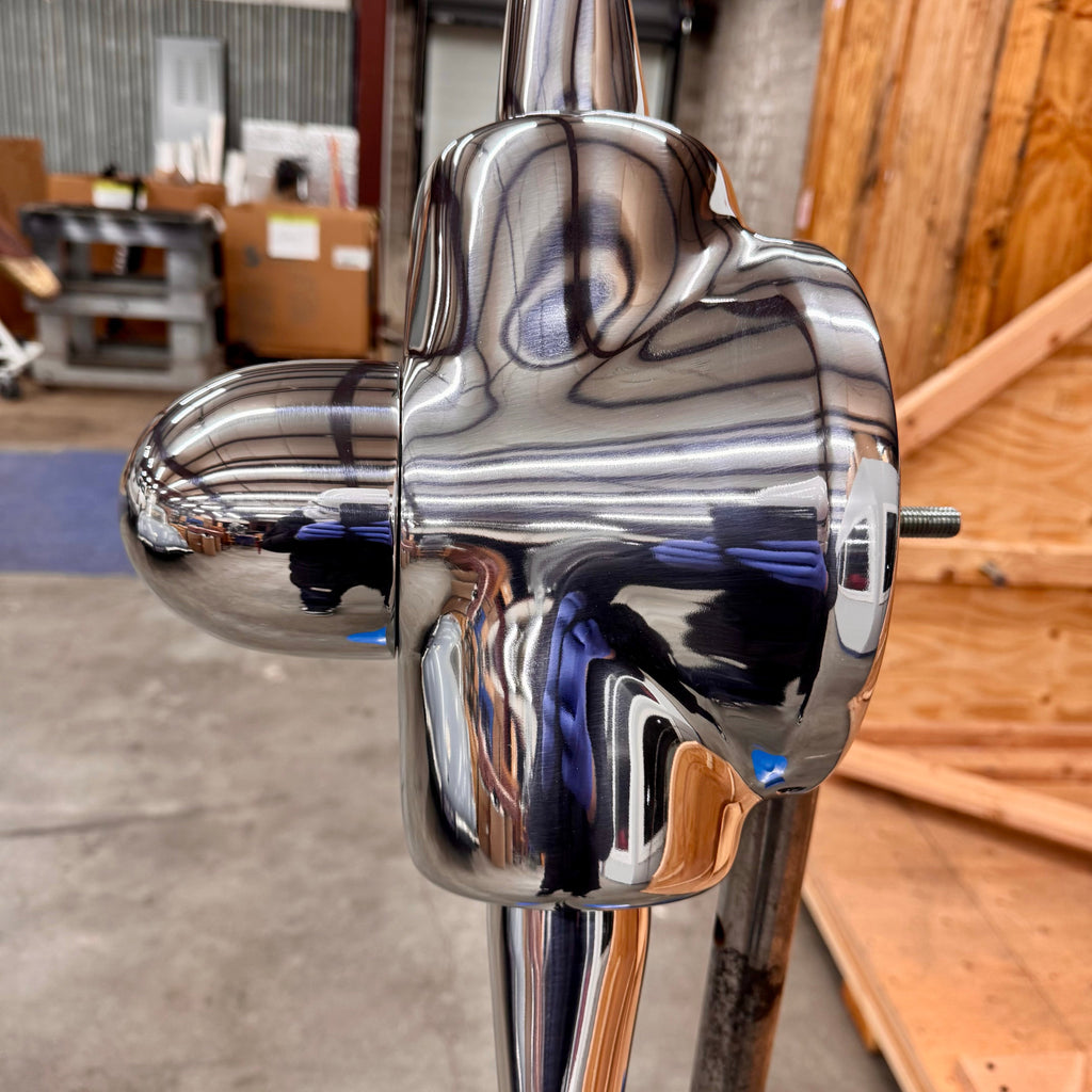 1950's Space Age 83" Experimental 2-Bladed Polished Helicopter Rotor Airplane Propeller