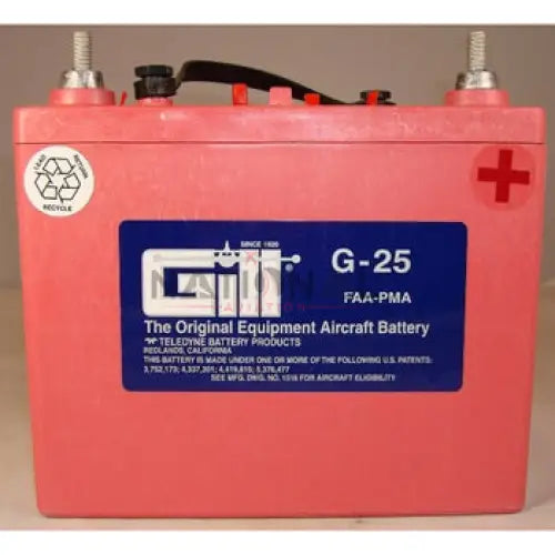 Gill G-25 Aircraft Battery with Acid – G-25A