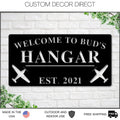 Airplane Hangar Sign, Personalized Pilot Name Sign, Custom Aviation Lover, Man Cave Sign, Airplane Sign, Personalized Airplane Sign, Plane