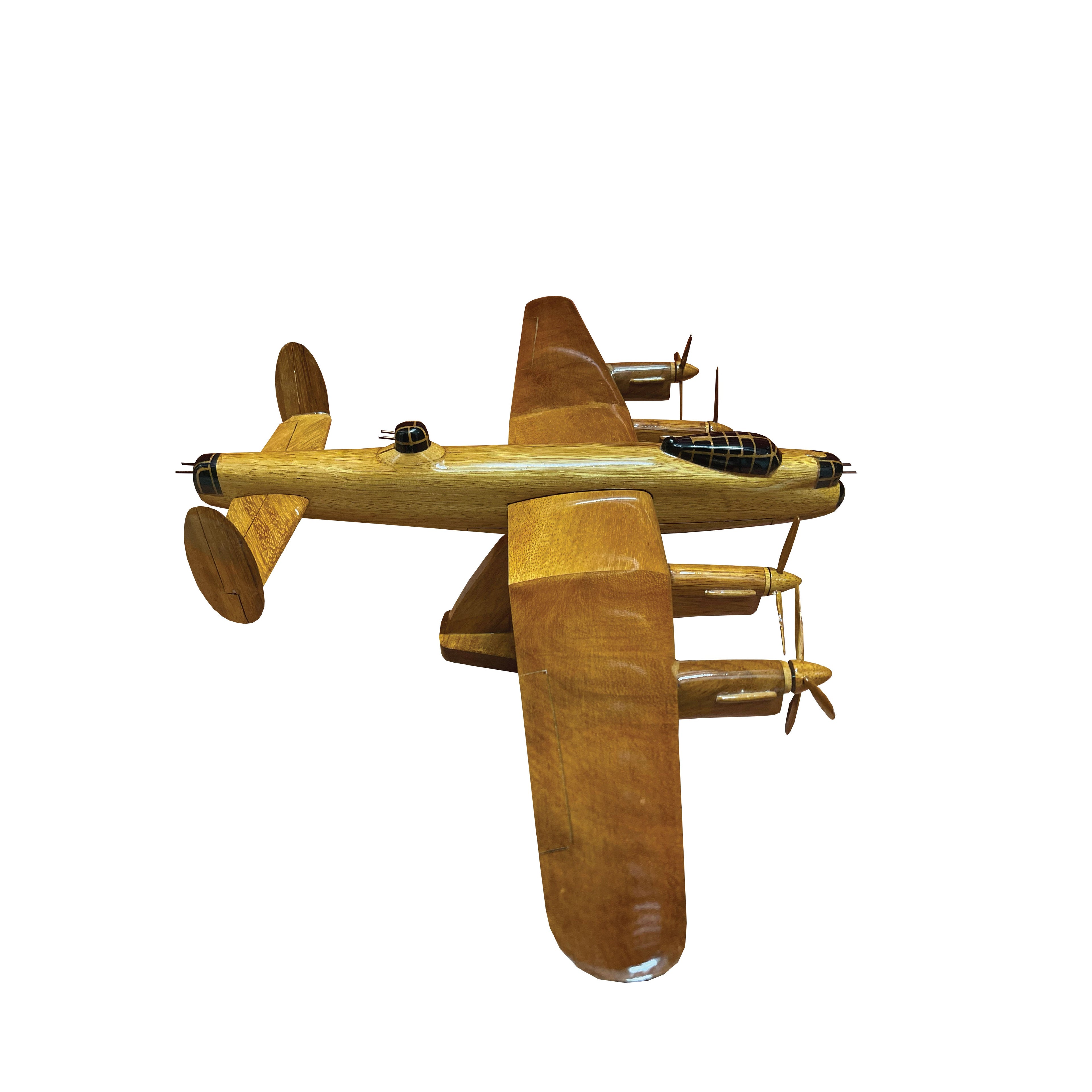 Lancaster  Mahogany Wood Desktop Airplanes Model