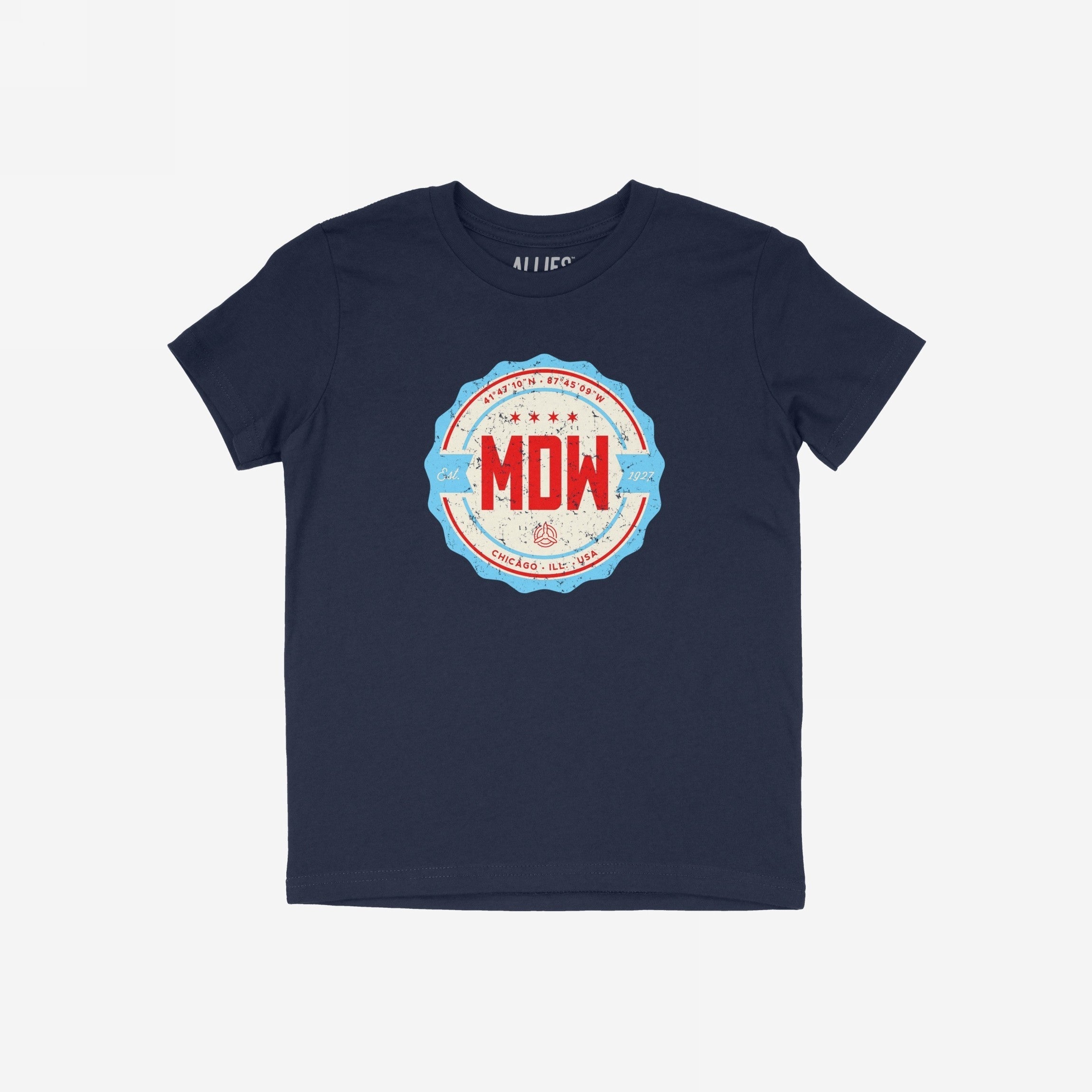 Chicago MDW Midway Airport Badge T-shirt