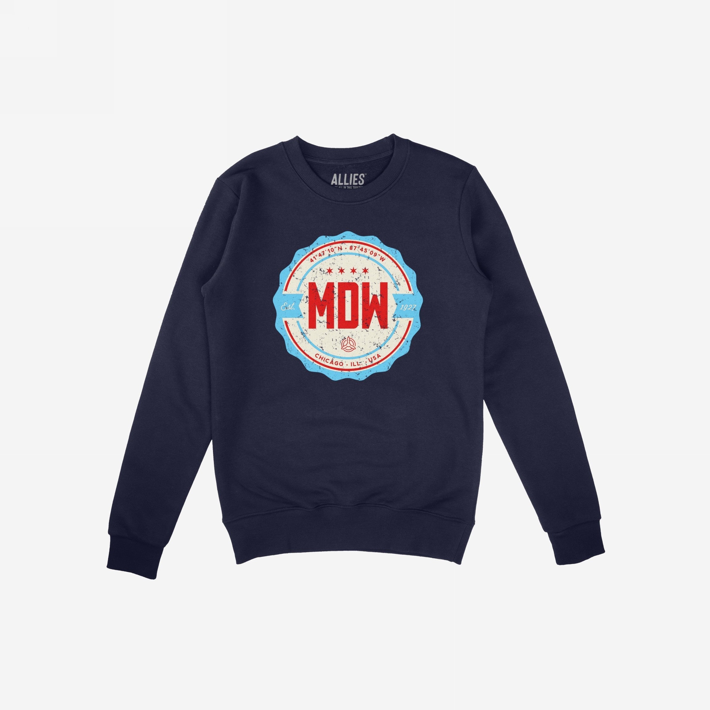 Chicago MDW Midway Airport Badge Hoodie & Sweatshirt