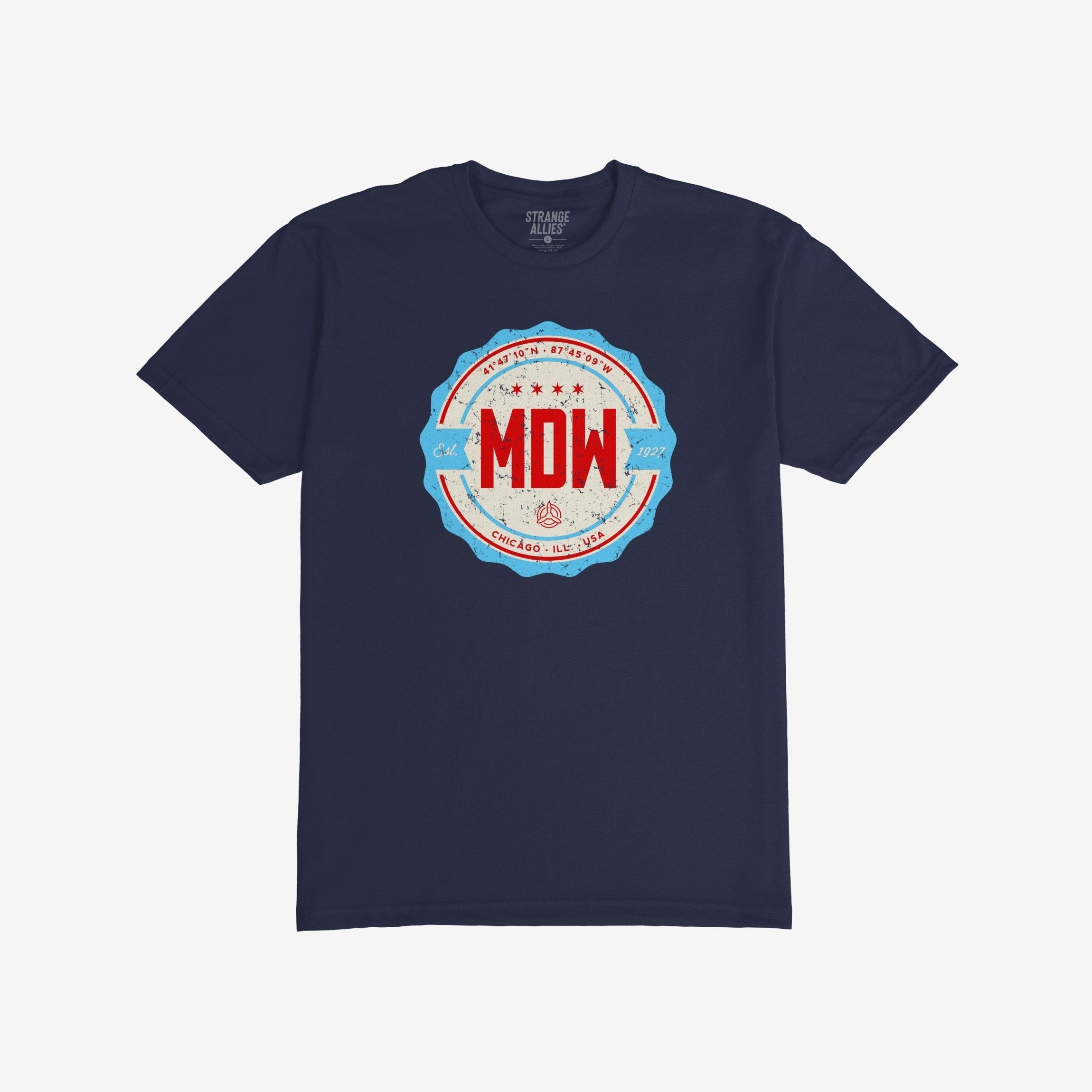 Chicago MDW Midway Airport Badge T-shirt