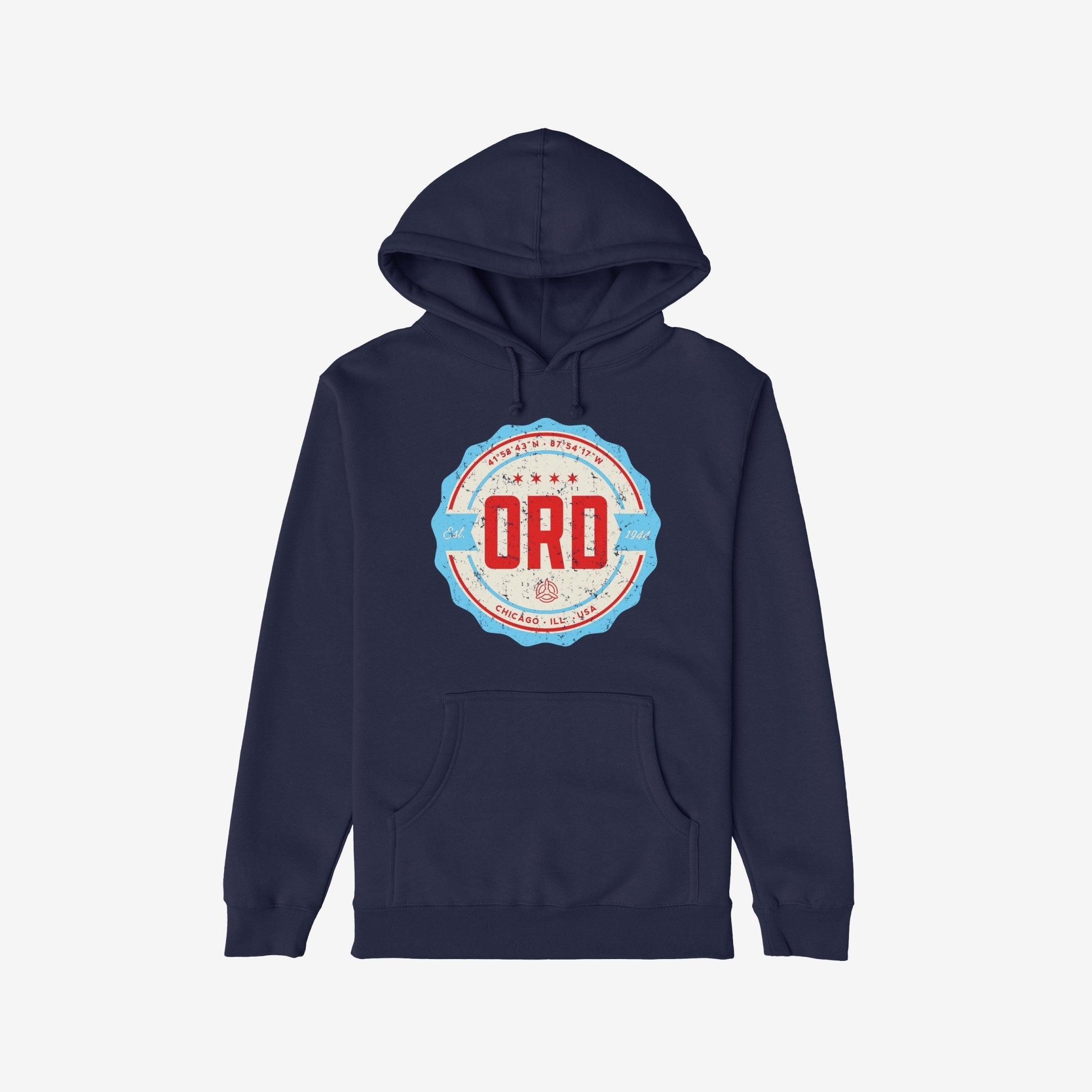 Chicago ORD O'Hare Airport Badge Hoodie & Sweatshirt