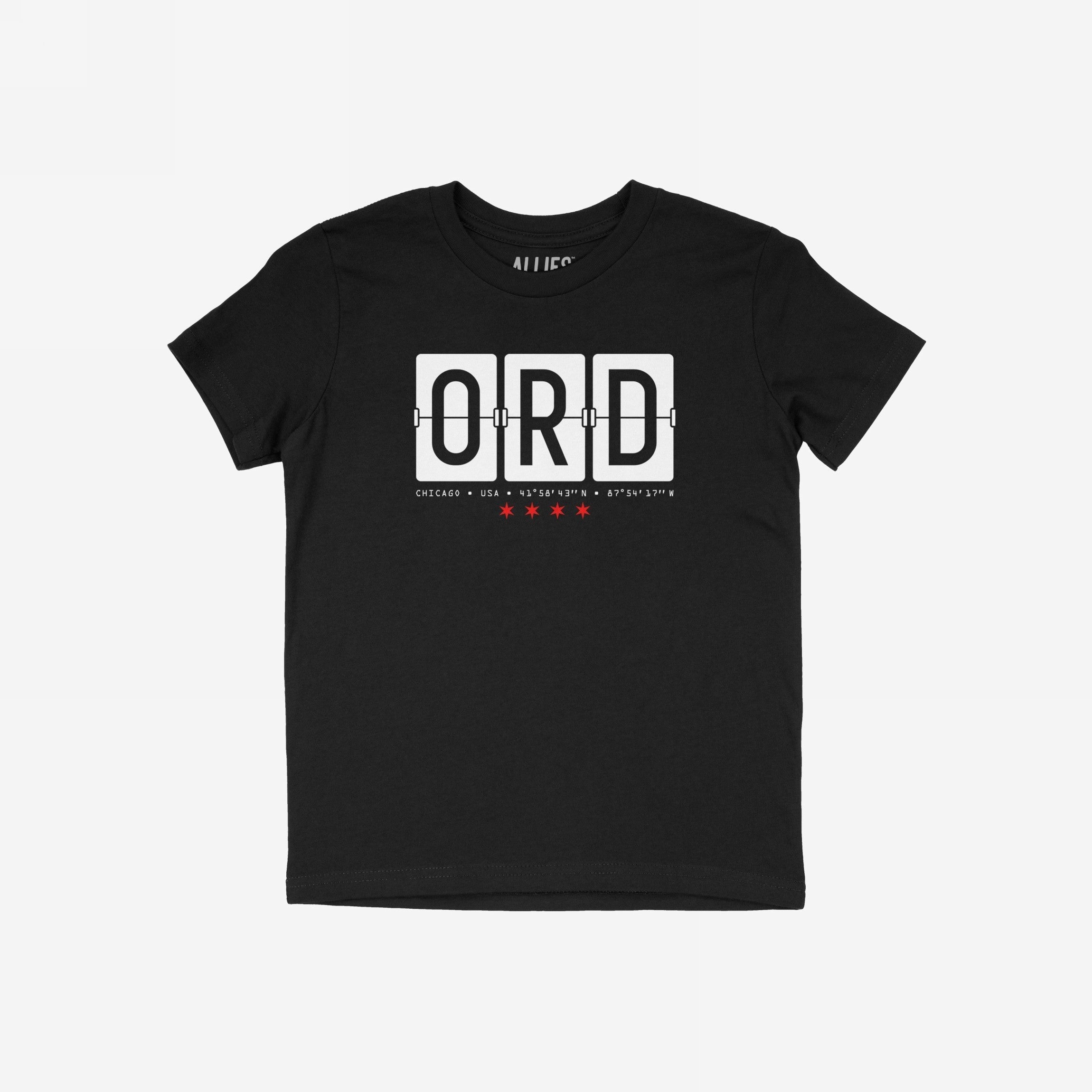 Chicago ORD O'Hare Airport Flipboard T-shirt